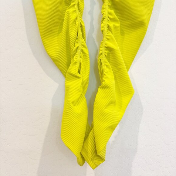 Zyia Parallel Luxe High Rise 7/8 Ankle Athletic Workout Leggings Neon Yellow 0 - Picture 3 of 9